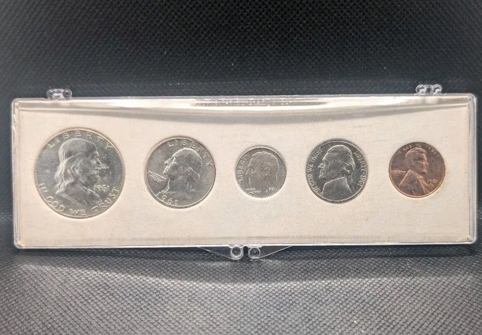 USA 1961 Silver Coins Year Set Uncirculated w/90% Silver mint set US - NumisFind
