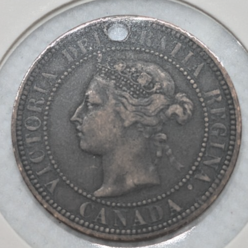 CANADA - 1882-H OBV2 Large Canadian 1 Cent Penny - VF-20 - SHIPPING LOW COST1