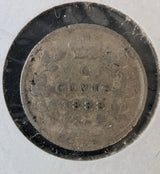 1888 Canada 5 Cents Silver Coin Queen Victoria Early Date Low Grade G-4 - NumisFind