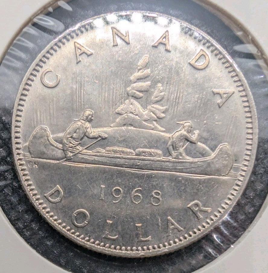 1968 Canada $1 Voyageur Dollar - QEII0