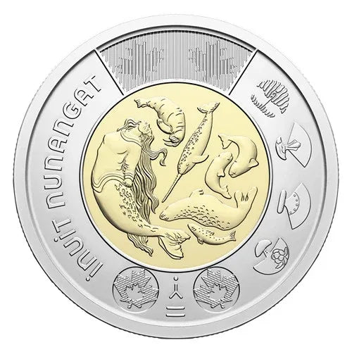 NEW ! 2024 Nunganat Toonie $2 No Color Canada Special Wrap RCM Roll - 25 coins - NumisFind