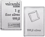 4 x 1 Gram .999 Fine Silver Bar - Valcambi Suisse CombiBar piece - UNC - NumisFind