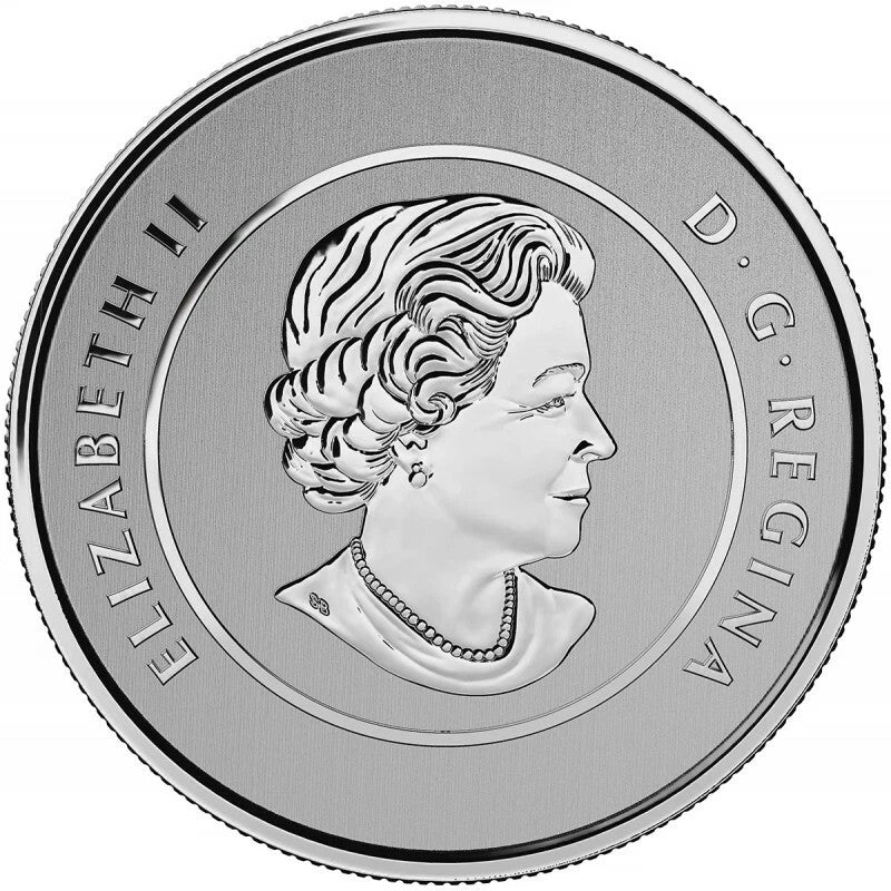 2015 CANADA $25 DOLLAR 99.99 FINE SILVER PROOF COIN - Colourized CANADIAN FLAG1
