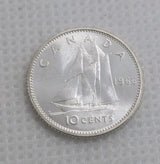 Canada 1966 10 CENT 10c SILVER DIME UNC COIN 0.8 Silver coin0