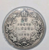 1930 Canadian Quarter - Canada 25 Cent Silver Coin - Circulated - NumisFind