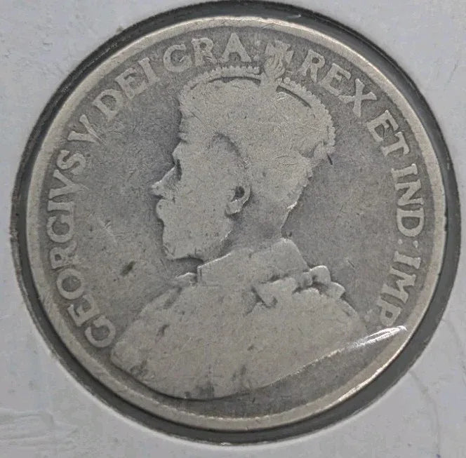 1919 Canada 25 cents .925 silver George V - NumisFind