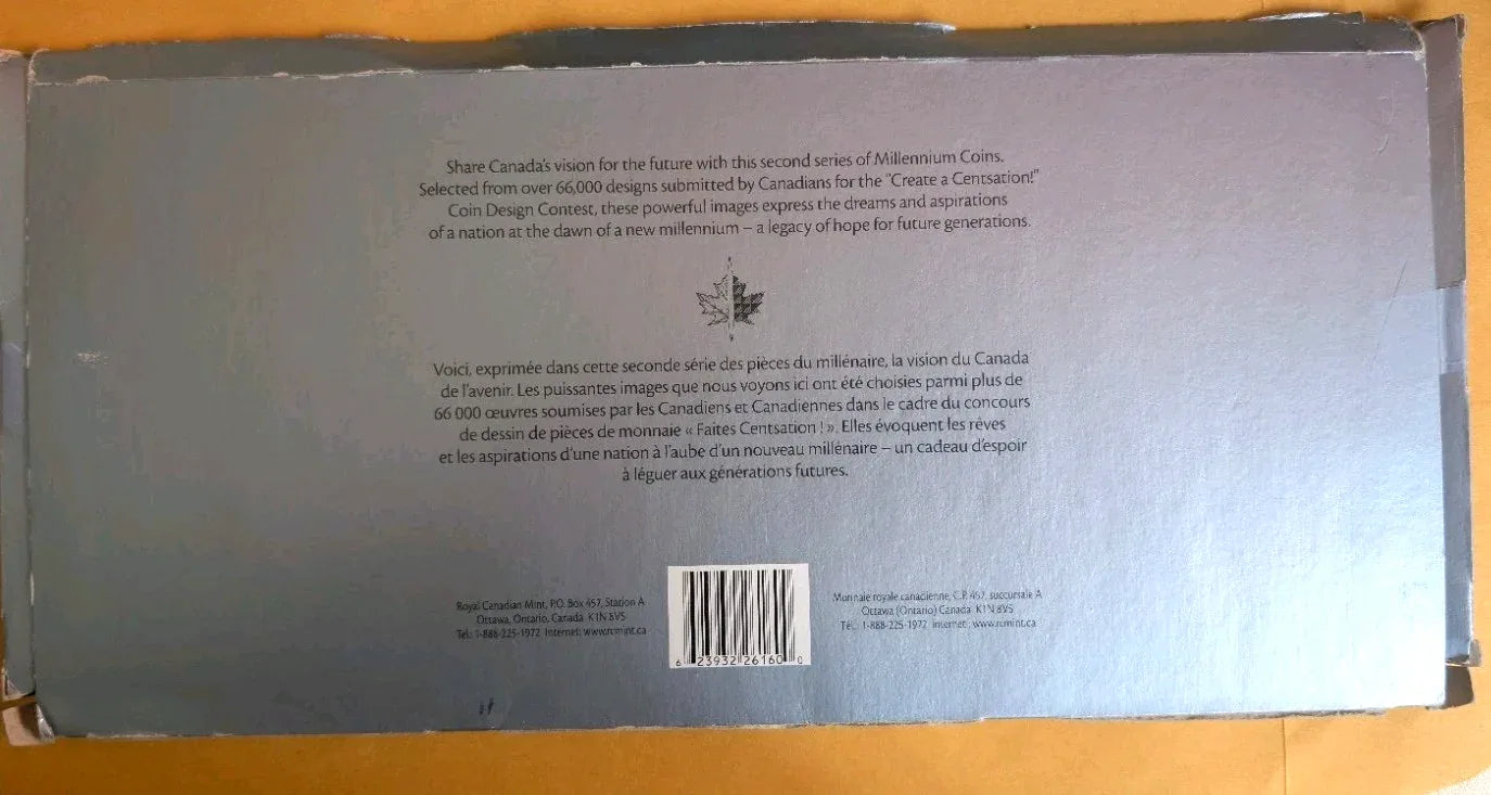 FIRST SERIES of the 2000 Canada MILLENIUM 25-Cents SETS -- 13 COIN Collection - NumisFind