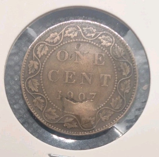 CANADA - 1907 Large Canadian 1 Cent Penny - G-40