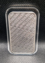 1 oz. GOLDEN STATE MINT logo art bar .999 fine silver1