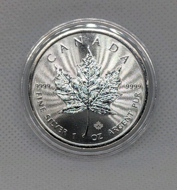 2025 Canada $5 Silver Maple Leaf Coin .9999 Pure 1 oz Fine Silver Bullion0