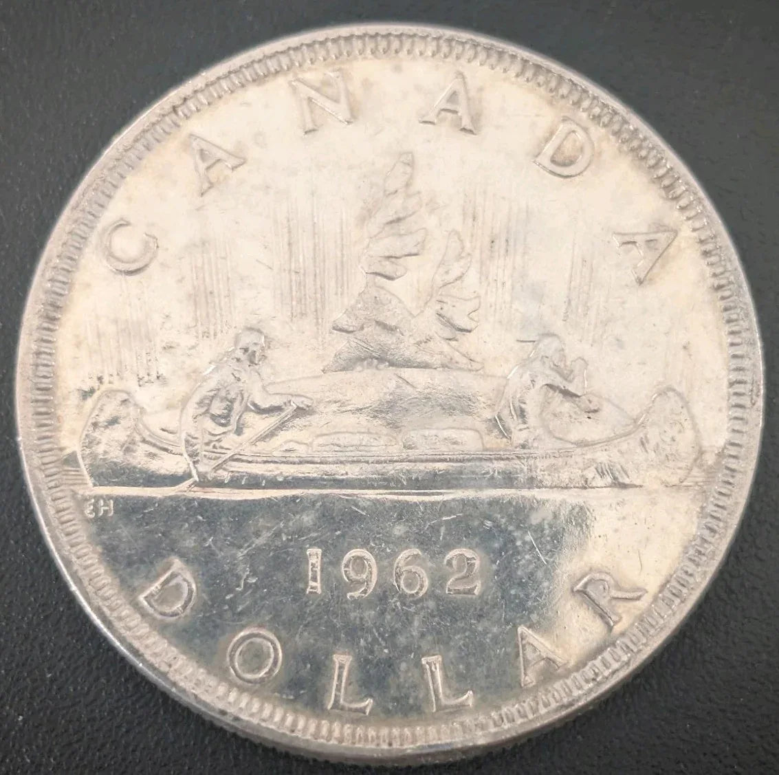 1962 80% Silver Canadian Canada Silver Dollar About Uncirculated - NumisFind