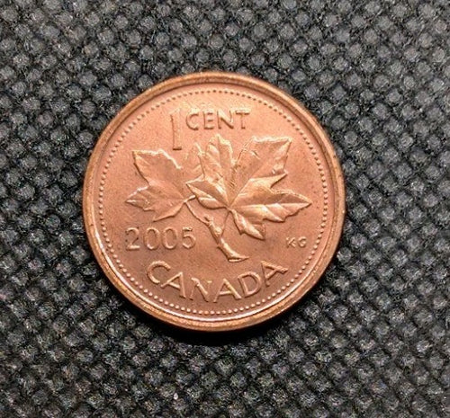 AU/Unc 2005 Canada Penny Small 1 Cent Beautiful0