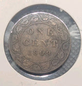 CANADA - 1909 Large Canadian 1 Cent Penny - G-40