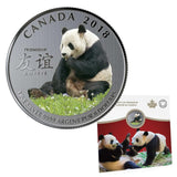 2018 $8 The Peaceful Panda A Gift of Friendship Pure Silver Coin Canada .256 oz0