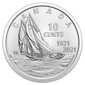 2021 BLUENOSE 100th Anniversary CANADA 10 Cent Dime Double Date From RCM Roll - NumisFind