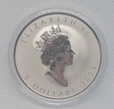 2003 Hologram Maple Leaf Good Fortune Pure 1oz .9999 silver coin Canada - NumisFind