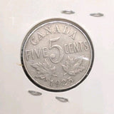 1925 Canada Nickel 5 Cents Key Date! Nice!0
