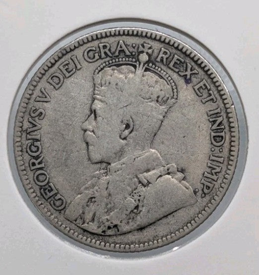 1930 Canadian Quarter - Canada 25 Cent Silver Coin - Circulated1