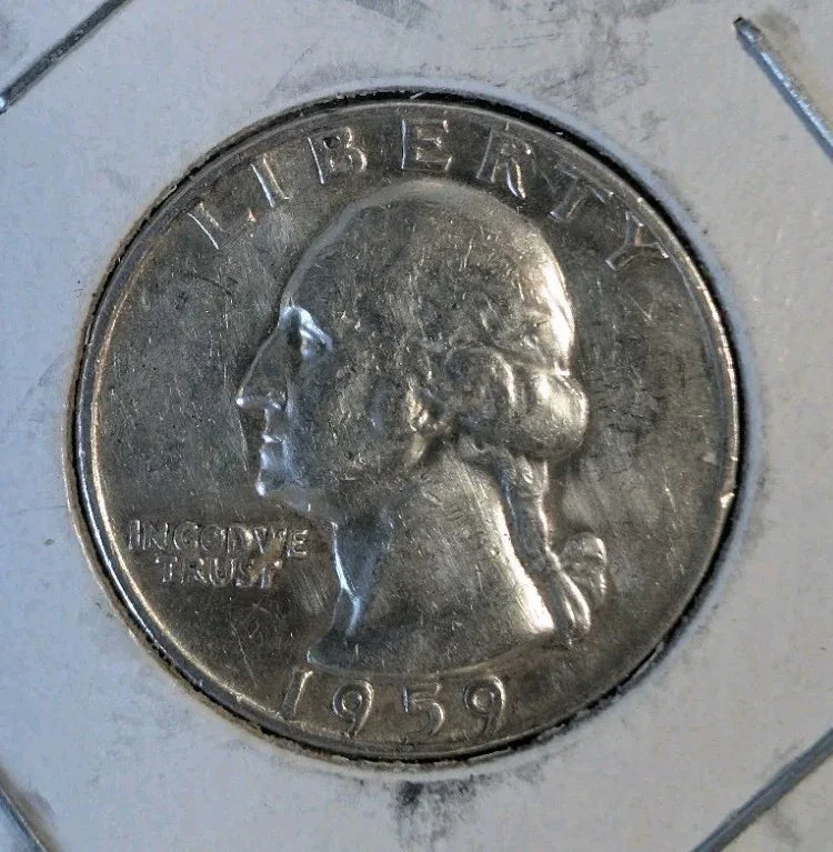 1959-D UNC Mint State 90% Silver quarter USA - 0.9 silver coin - NumisFind