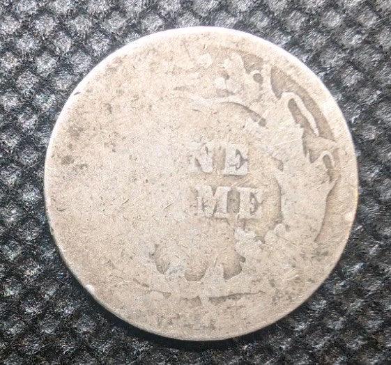 1898 United States 1 Dime "Barber Silver Dime" Heavily circulated Album Filler - NumisFind