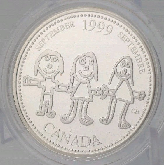 Coin Only 1999 25c March The Log Drive Millennium Proof Sterling Silver Coin0