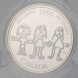 Coin Only 1999 25c March The Log Drive Millennium Proof Sterling Silver Coin0