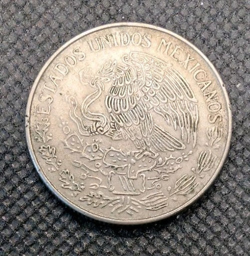 1970 One (1) Un Pesos Estados Unidos Mexicanos 75% Copper., By REEDERSONG1