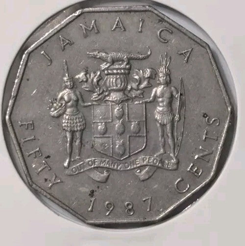 World Coins - Jamaica 50 Cents 1987 Coin KM# 65 - CIRCULATED0
