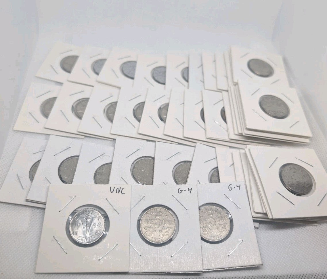 CA Complete collection - 5 cent 1922-1960 - KEY DATE 1925 - 42 coins0
