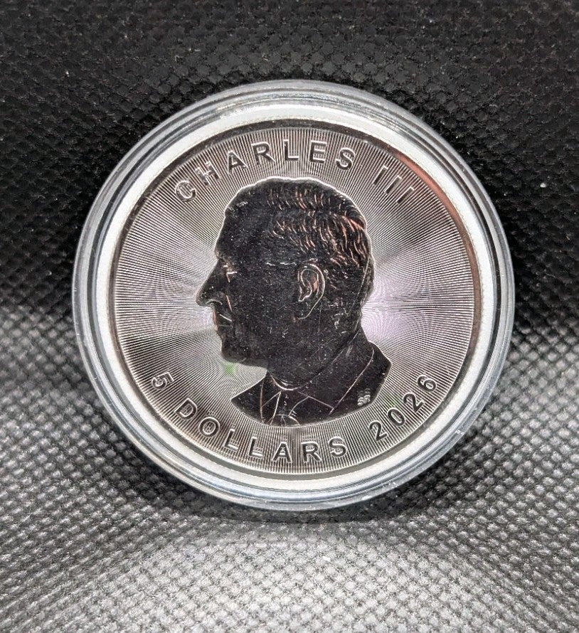 2026 Canada $5 Silver Maple Leaf Coin .9999 Pure 1 oz Fine Silver Bullion1
