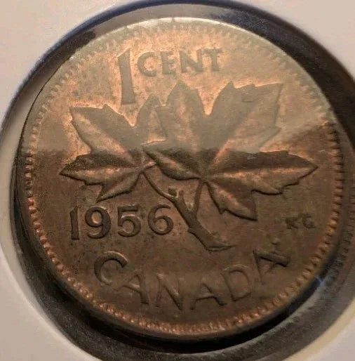 Lot Of 8 Circulated Canada 1 Cent Pre 1960 (G-VG Grade) - NumisFind