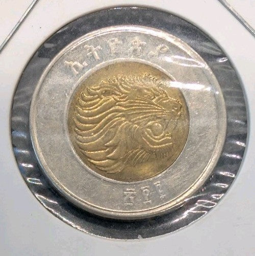 Ethiopia 1 Birr 2002 2010 Ethiopian lion ኢትዮጵያ World Coin0