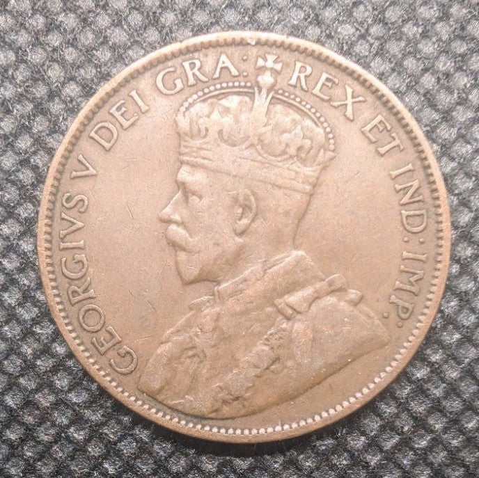 CANADA 1914  LARGE 1 ONE CENT - KING GEORGE V -  F 121