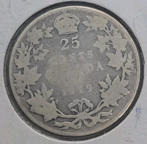 1919 Canada 25 cents .925 silver George V - NumisFind