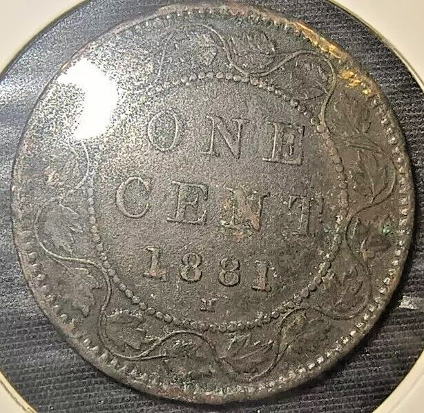 1881 H Canada Penny One Cent - OBV 1A - VF20 - SHIPPING LOW COST0