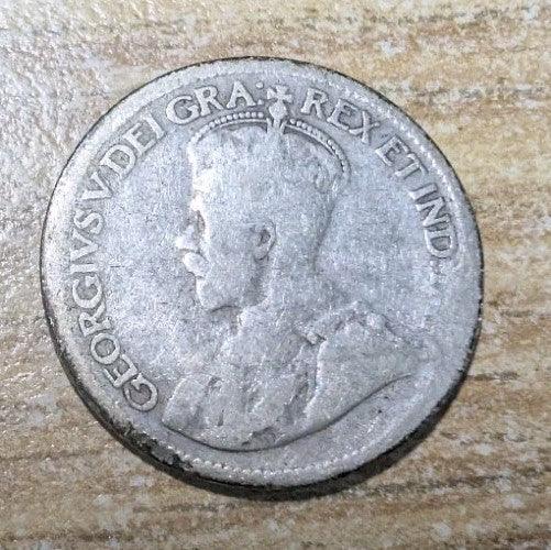 KEY DATE Only 400,000 Minted CANADA 1934 10 cents silver coin King George V - NumisFind