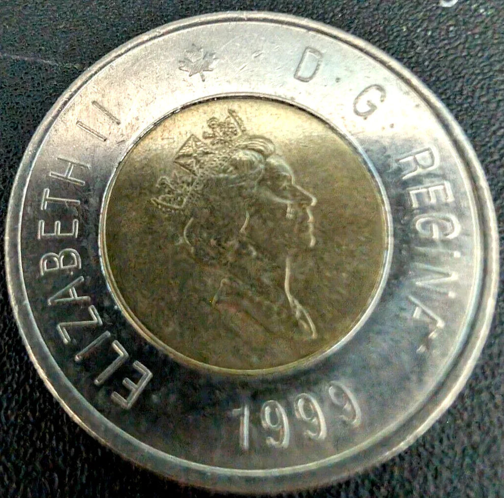 1999 Nunavut Canada two dollar $2 toonie - Circulated - NumisFind