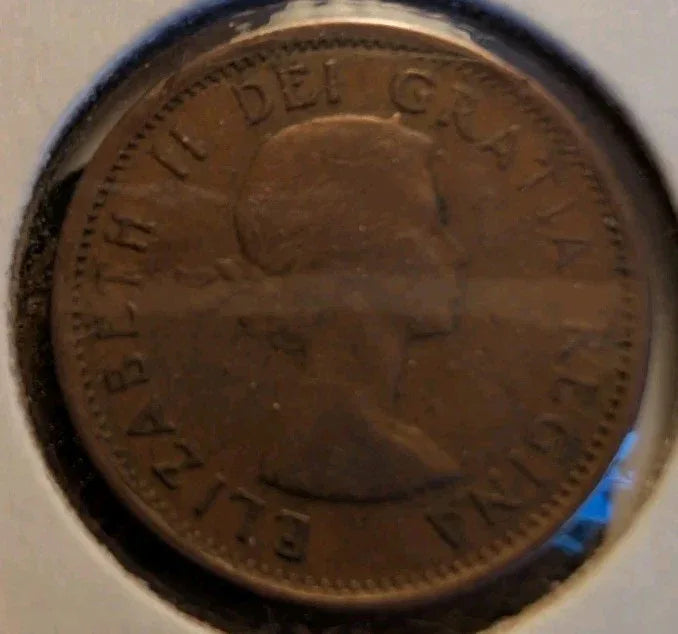 Lot Of 8 Circulated Canada 1 Cent Pre 1960 (G-VG Grade) - NumisFind