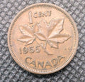 1955 CANADA 1 ONE CENT Circulated0