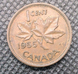 1955 CANADA 1 ONE CENT Circulated0