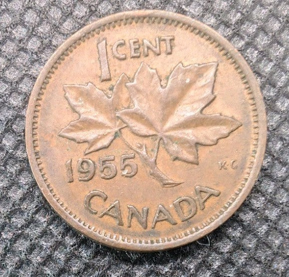 1955 CANADA 1 ONE CENT Circulated0