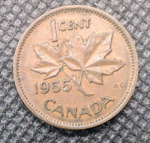 1955 CANADA 1 ONE CENT Circulated0