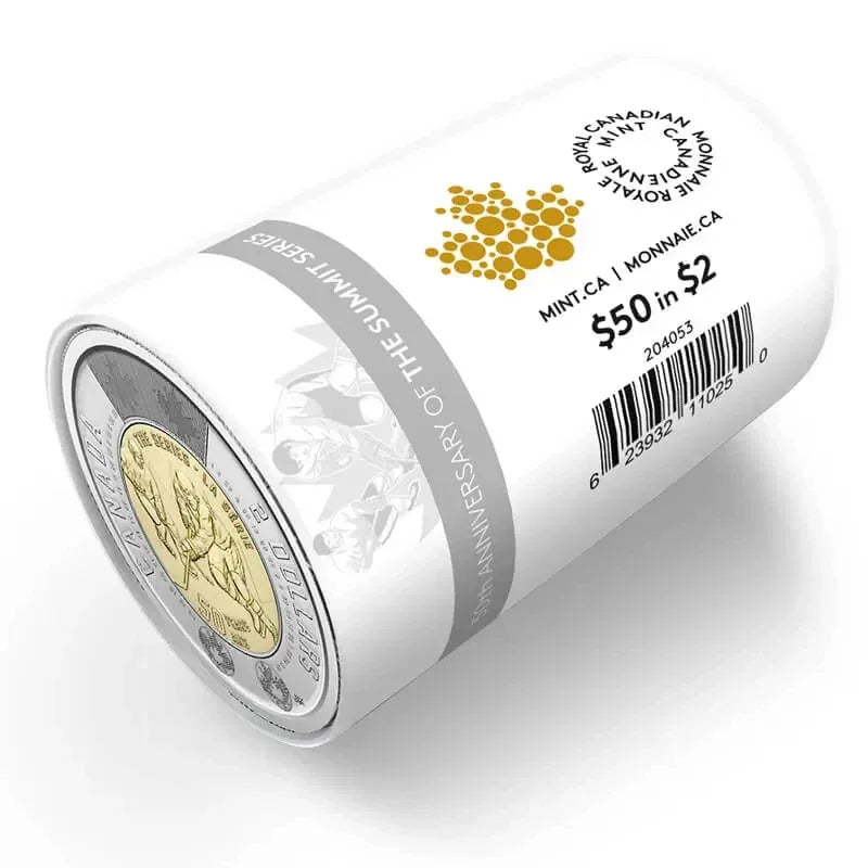 2022 Summit Hockey Serie Toonie $2 No Color Canada Special Wrap RCM Roll - NumisFind