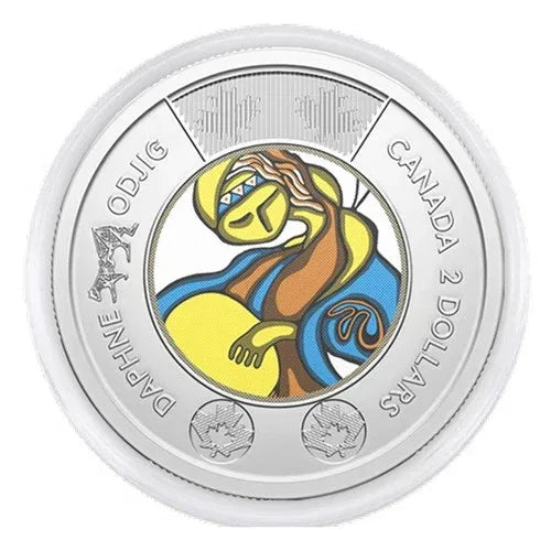 NEW ! 2025 Daphne Odjig Toonie $2 Color Canada Special Wrap RCM Roll - 25 coins - NumisFind