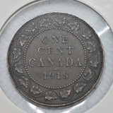 CANADA - 1918 Large Canadian 1 Cent Penny - F-12 - SHIPPING LOW COST - NumisFind