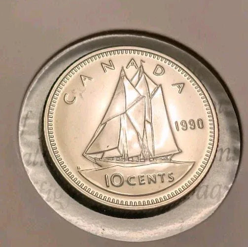 Canada 1990 10-cent Bluenose Specimen Uncirculated - NumisFind