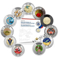 Canada Full Colored Toonie $2 Dollars 13-Coin Set, 2017 - 2024 - NumisFind