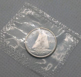 1965 Canadian 10 Cents .800 Silver Dime Queen Elizabeth II - BU Sealed - NumisFind