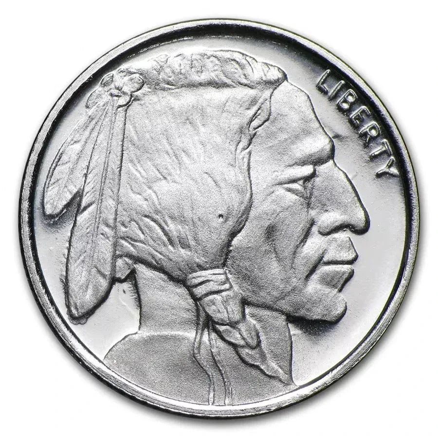 1/10 oz Silver Round Buffalo Design .999 Fine Silver Golden State Mint GSM BU - NumisFind
