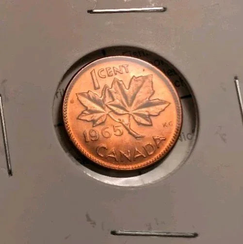 Rare Canada 1965 BU Small Cent Penny. - NumisFind